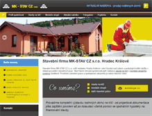 Tablet Screenshot of mkstav.cz